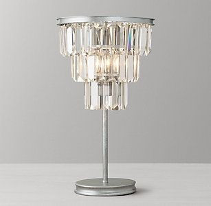 آباژور رومیزی کریستالی