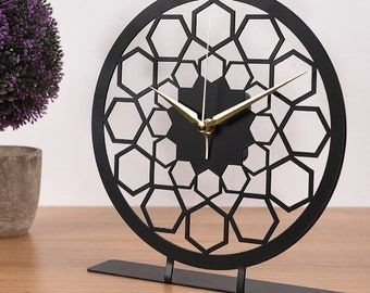ساعت رومیزی مدرن با موتور تایوانی آرامگرد جنس فلز