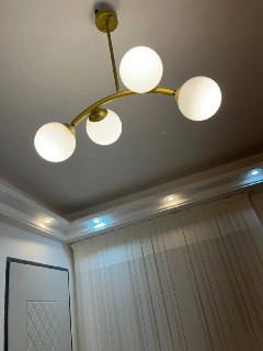 لوستر حبابی 4 شعله مدرن جنس فلز